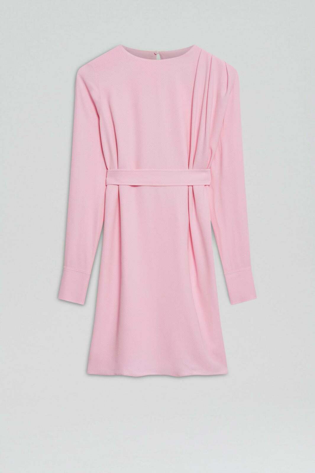 Scanlan Theodore Pink Crepe Mini Dress - Size 8