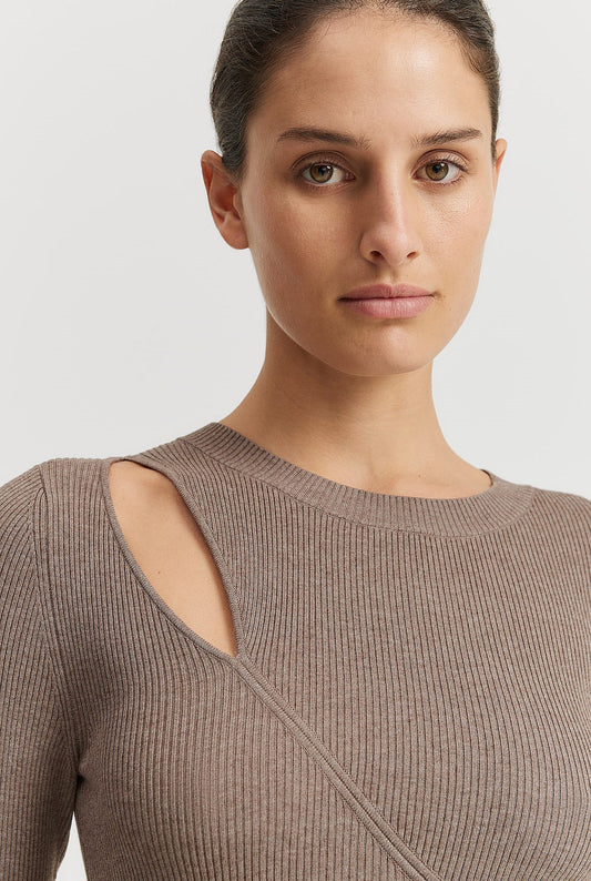 Country Road Asymmetric Knit Dress - Size 14