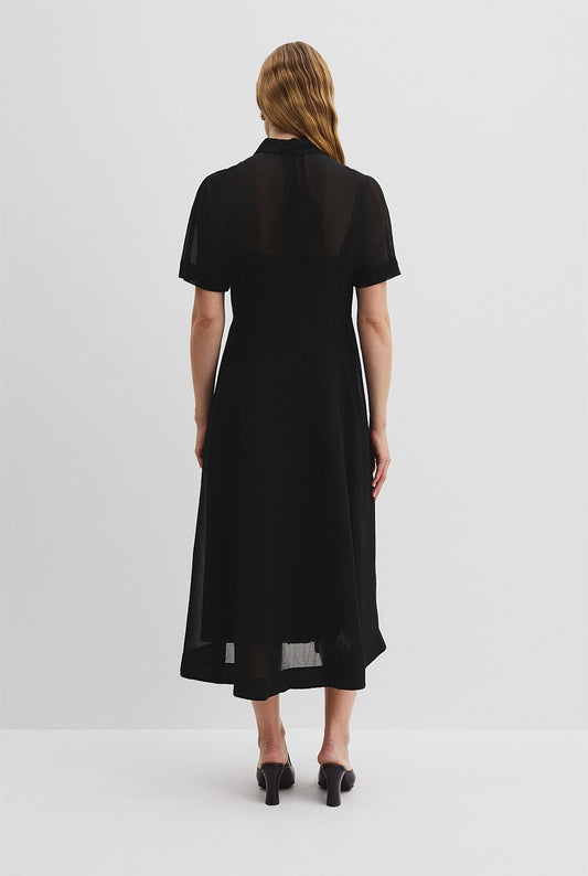 Country Road Panelled Detail Midi Dress - Size 8