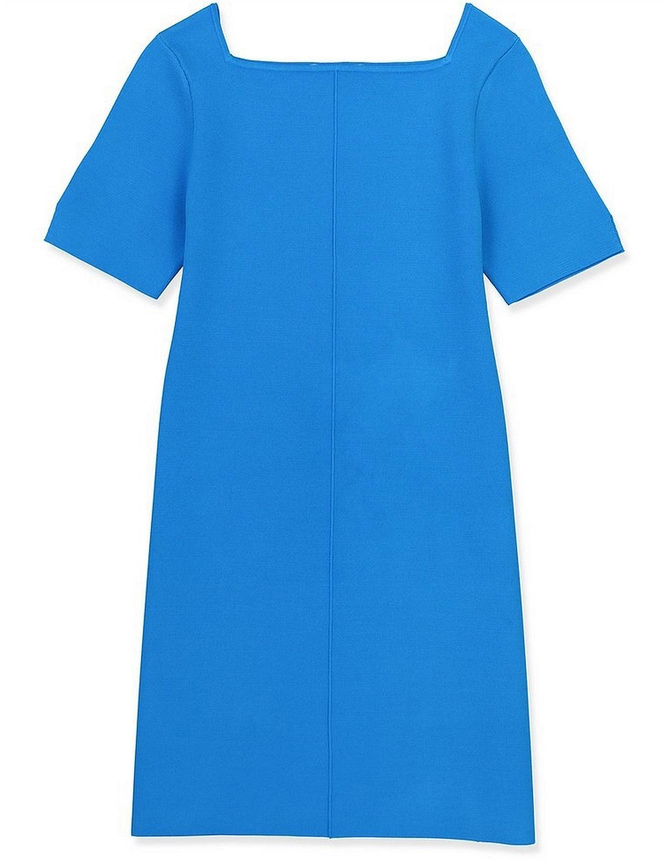 Compact Knit Short Sleeve Dress - Size 8