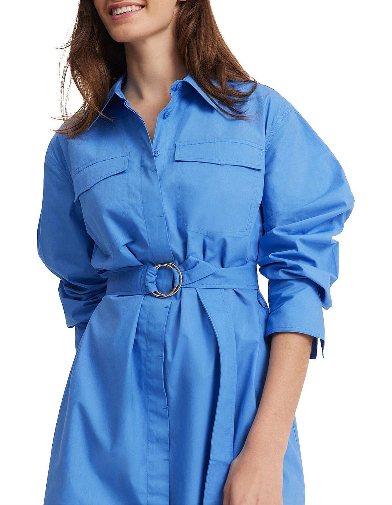 Country Road Mini Shirt Dress - Size 14