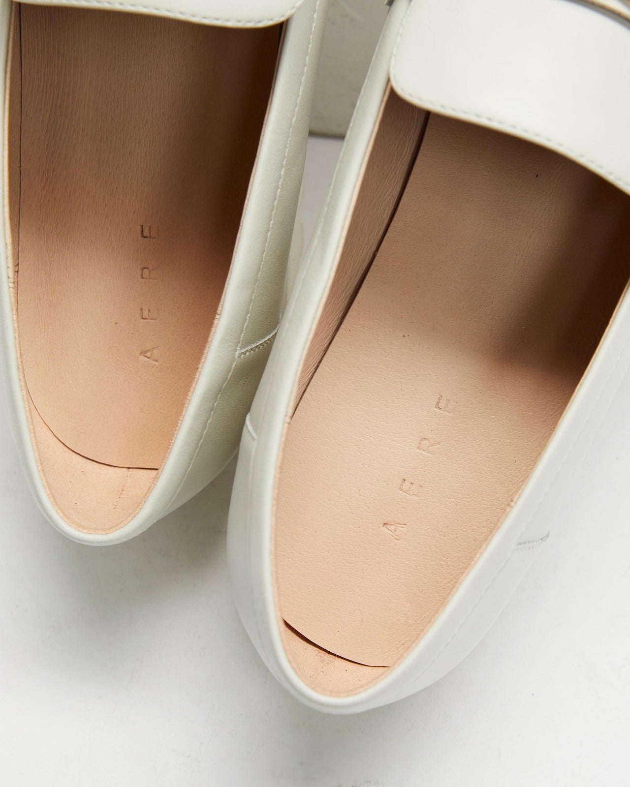 AERE Leather Buckle Loafers - Size 37