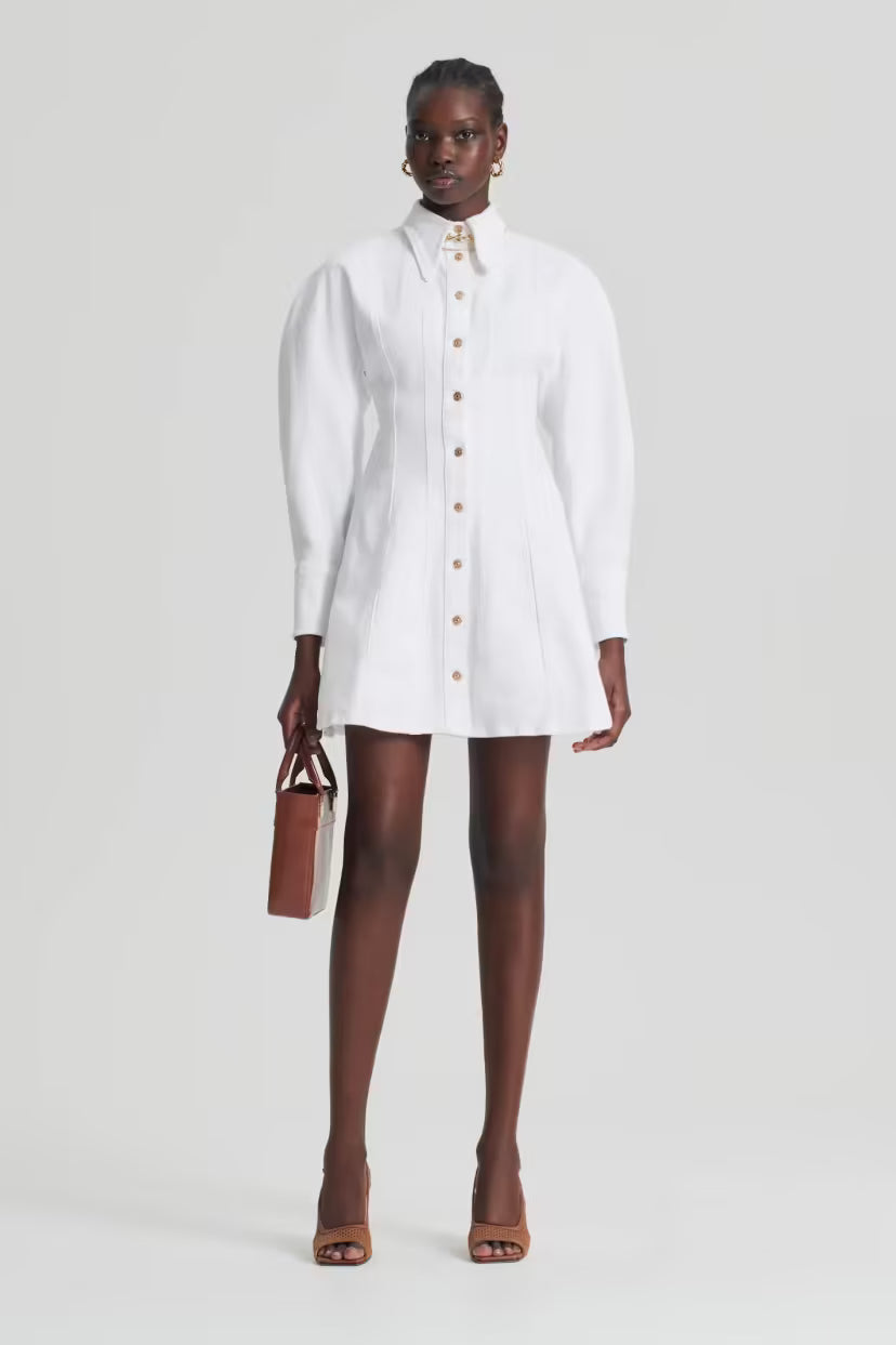 Scanlan Theodore Denim Cocoon Dress - Size 6