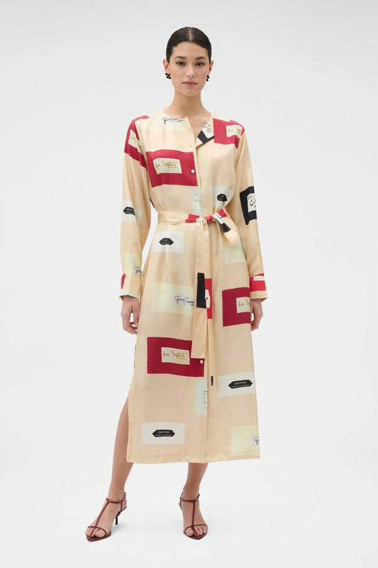 Oroton Vintage Label Column Dress - 10