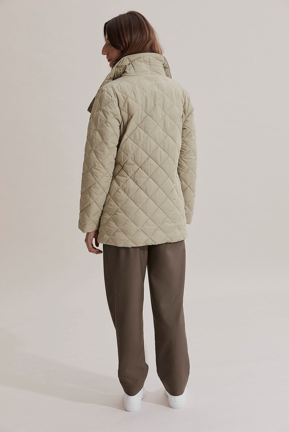 Country Road Sage Wrap Puffer Jacket - Size 14