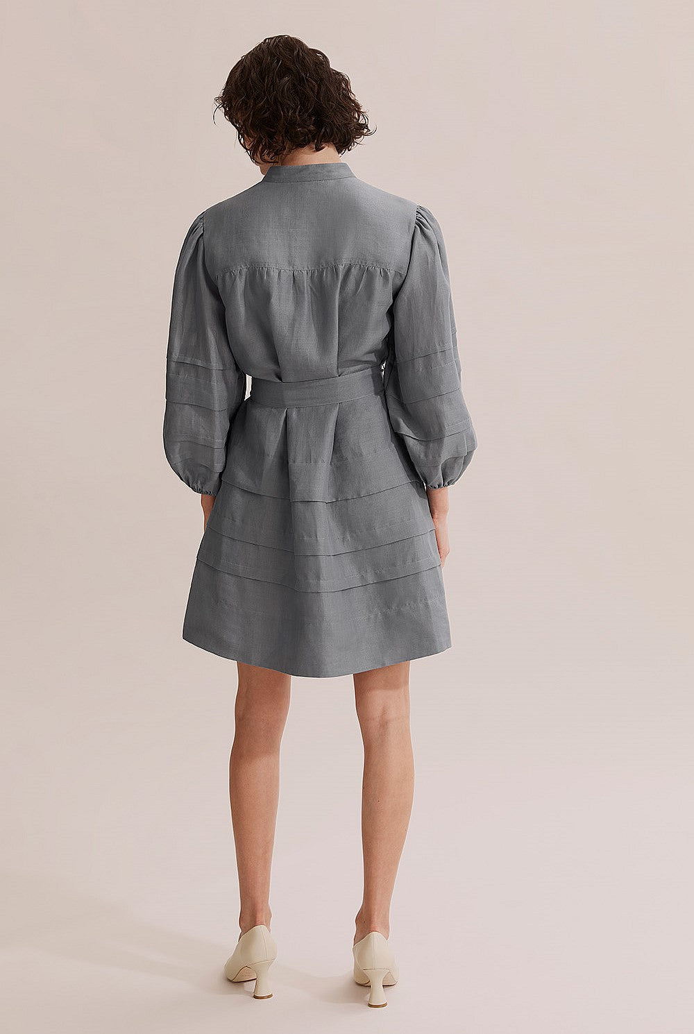 Country Road Slate Panelled Mini Dress - Size 10