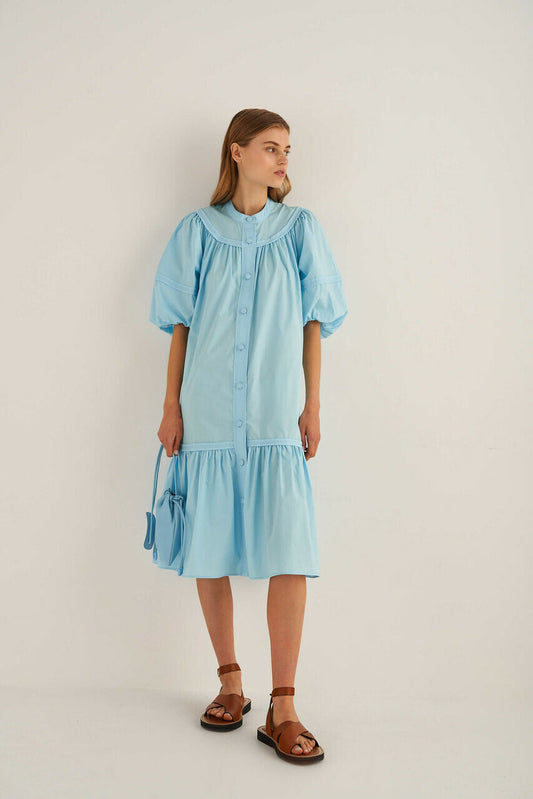 Oroton Gathered Dress - Size 14