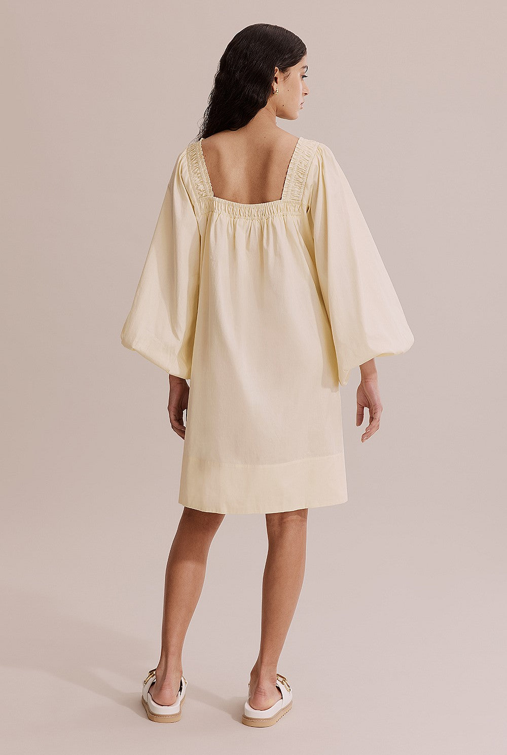 Country Road Lemon Blouson Sleeve Mini Dress - Size 10