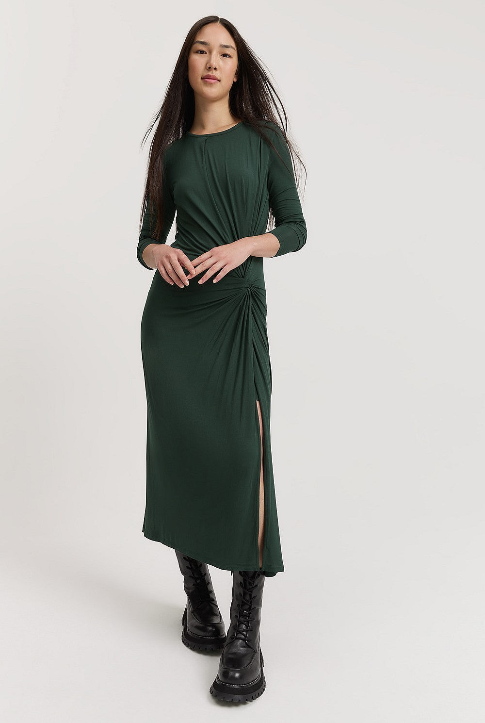 Country Road Drape Midi Dress - Size 8
