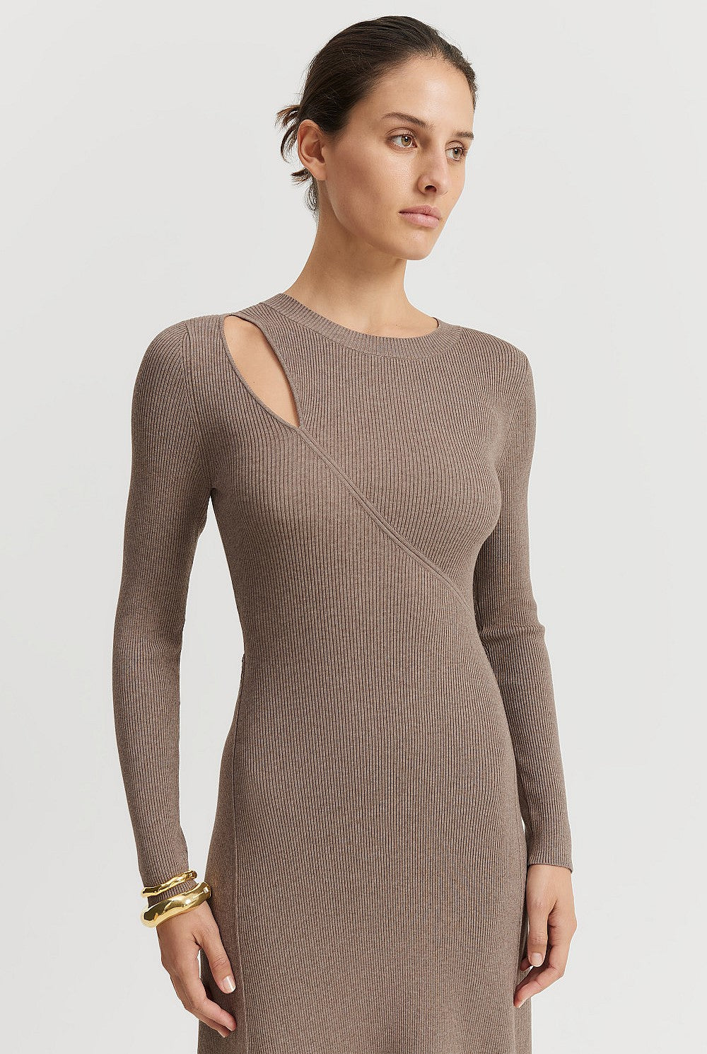 Country Road Asymmetric Knit Dress - Size 14