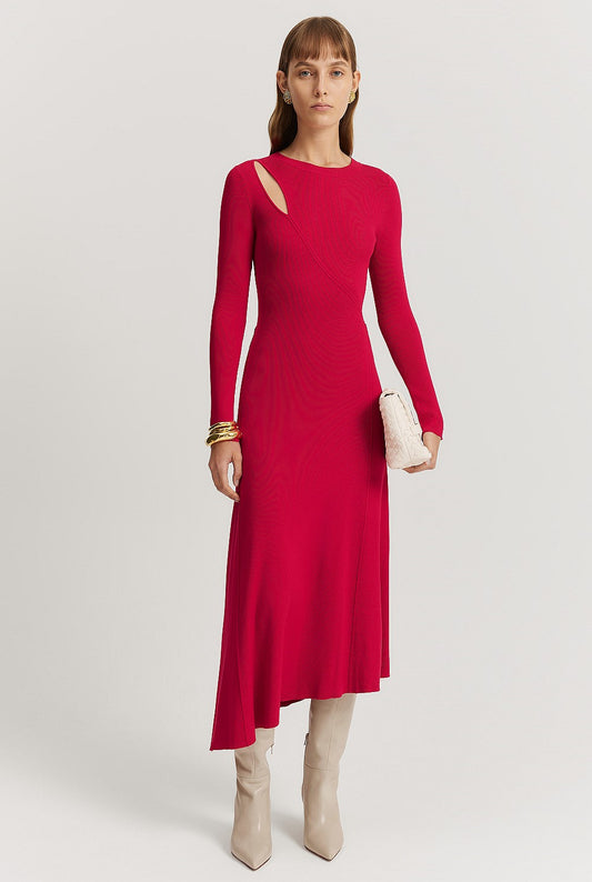 Country Road  Asymmetric Knit Dress - Size 14