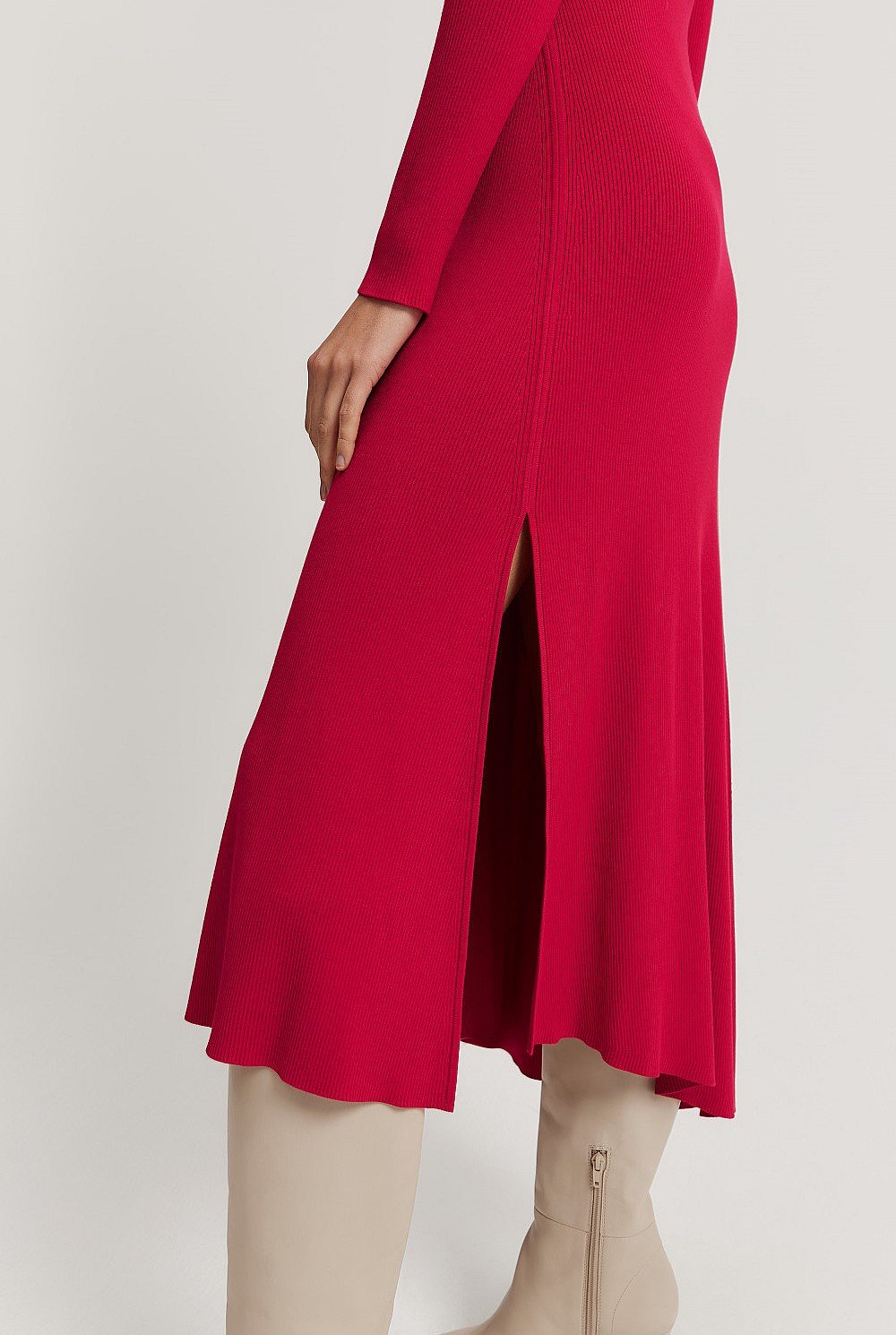 Country Road  Asymmetric Knit Dress - Size 14
