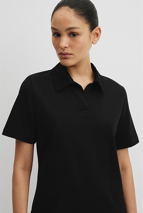 Country Road Black Polo Dress - Size 6