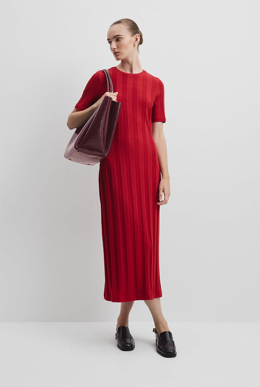 Country Road Rib Midi Dress - Size XXS (6-8)