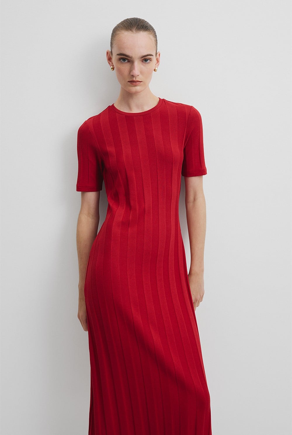 Country Road Rib Midi Dress - Size XXS (6-8)