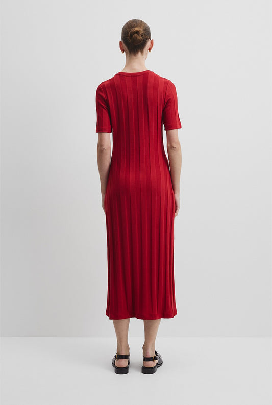 Country Road Rib Midi Dress - Size XXS (6-8)