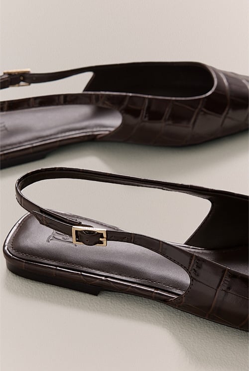 Trenery Chocolate Flat - Sizes 37, 39 & 41 Available