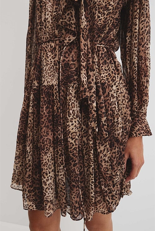 Country Road Print Cheetah Dress - Sizes 6, 8, 10, 12, 14 & 16 Available