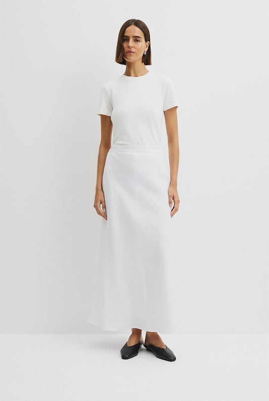 Country Road Linen Pull On Midi Skirt - Sizes 4, 6, 8, 10, 12, 14, 16 Available
