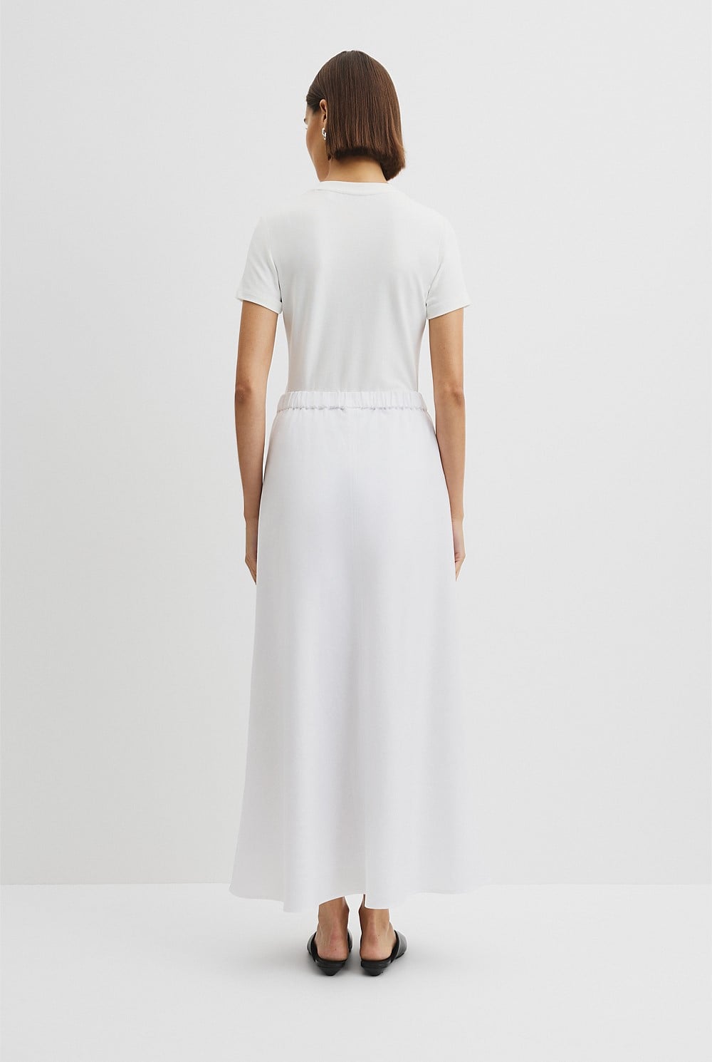 Country Road Linen Pull On Midi Skirt - Sizes 4, 6, 8, 10, 12, 14, 16 Available