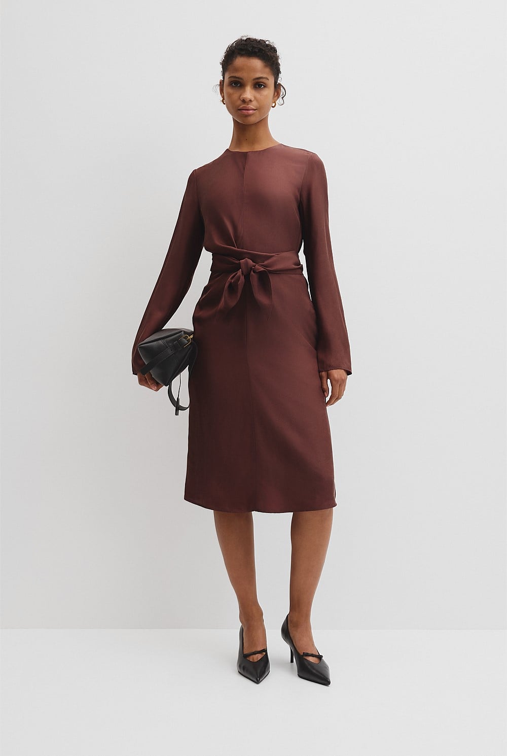 Country Road Twist Waist Dress - Size 10