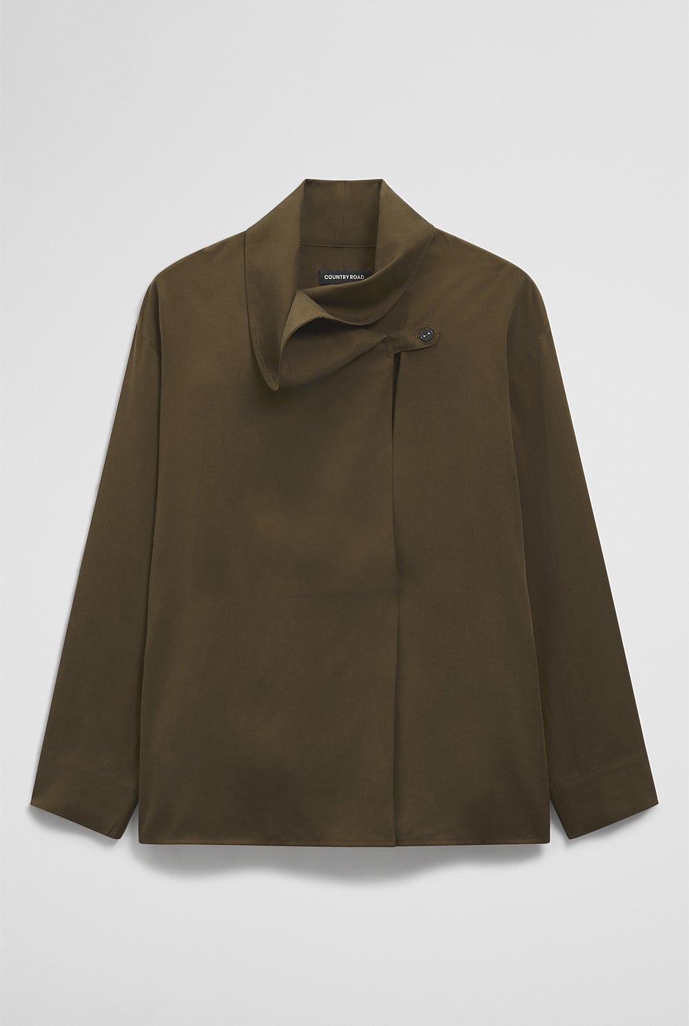 Country Road Khaki Funnel Shirt - Sizes 4, 6, 8, 10, 12, 14 & 16 Available