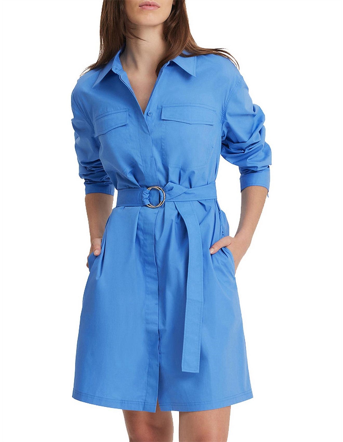 Country Road Mini Shirt Dress - Size 14