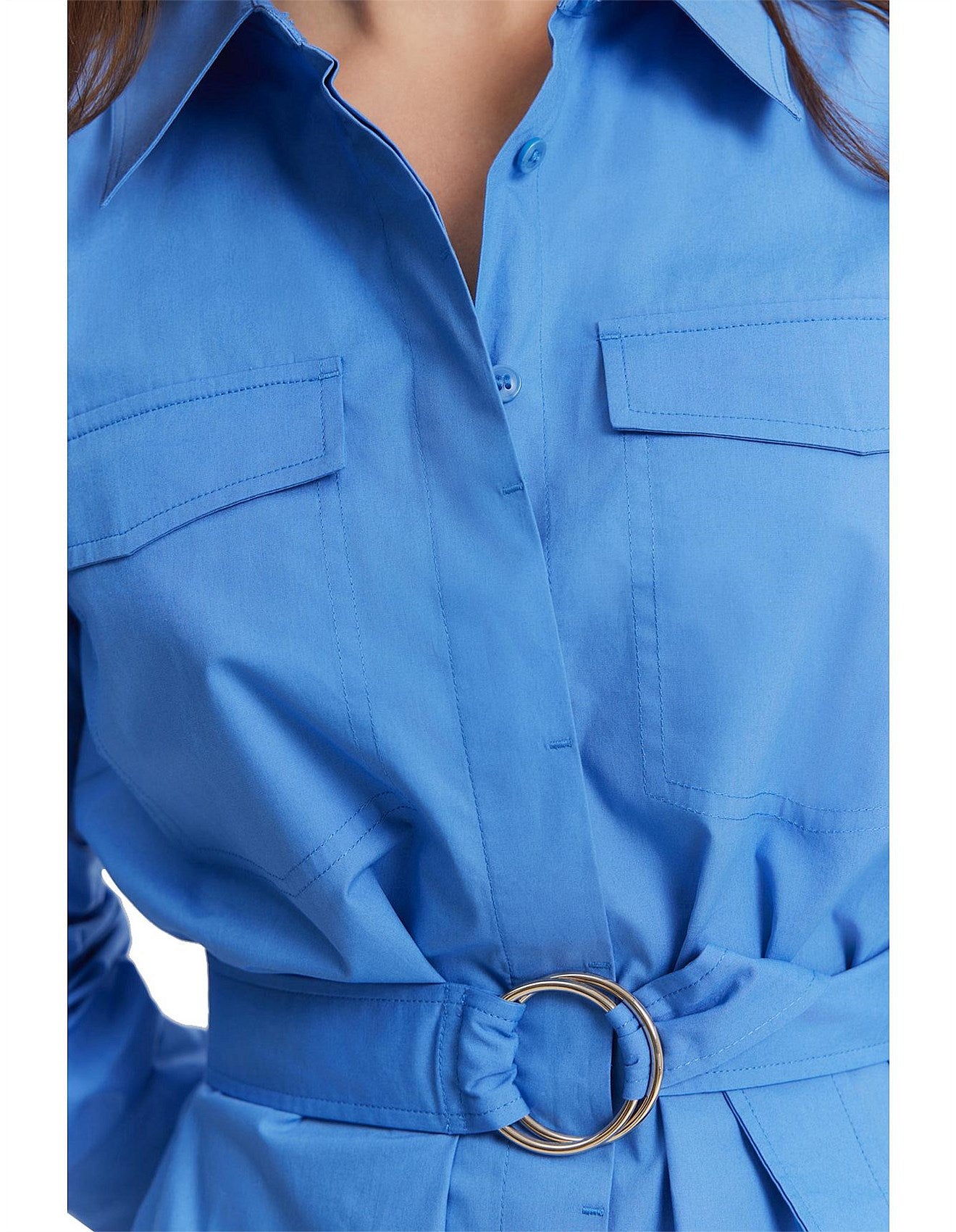 Country Road Mini Shirt Dress - Size 14