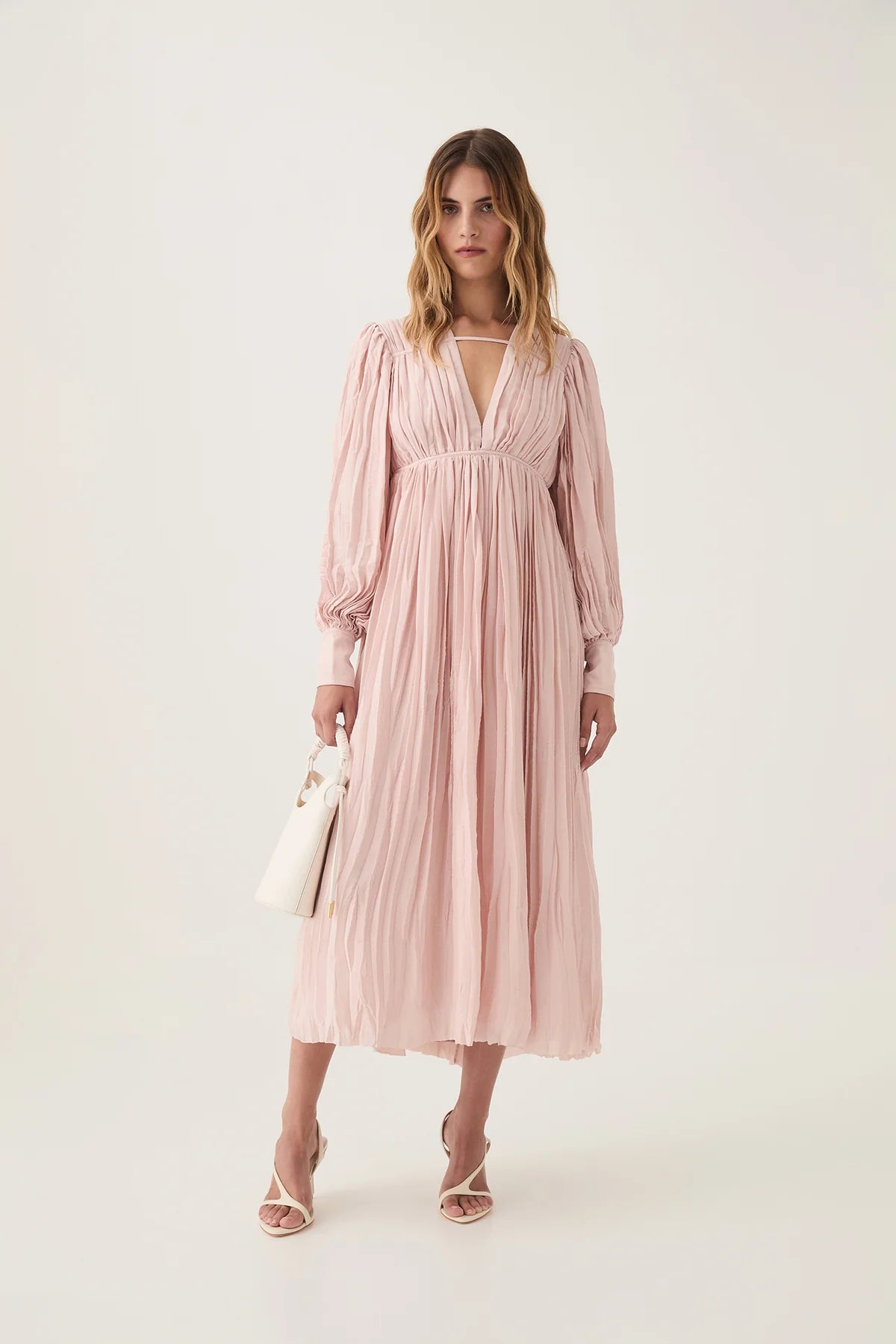 Aje Pleated Midi Dress - Size 10