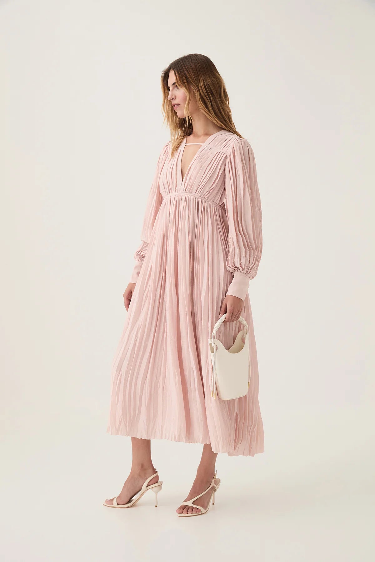 Aje Pleated Midi Dress - Size 10