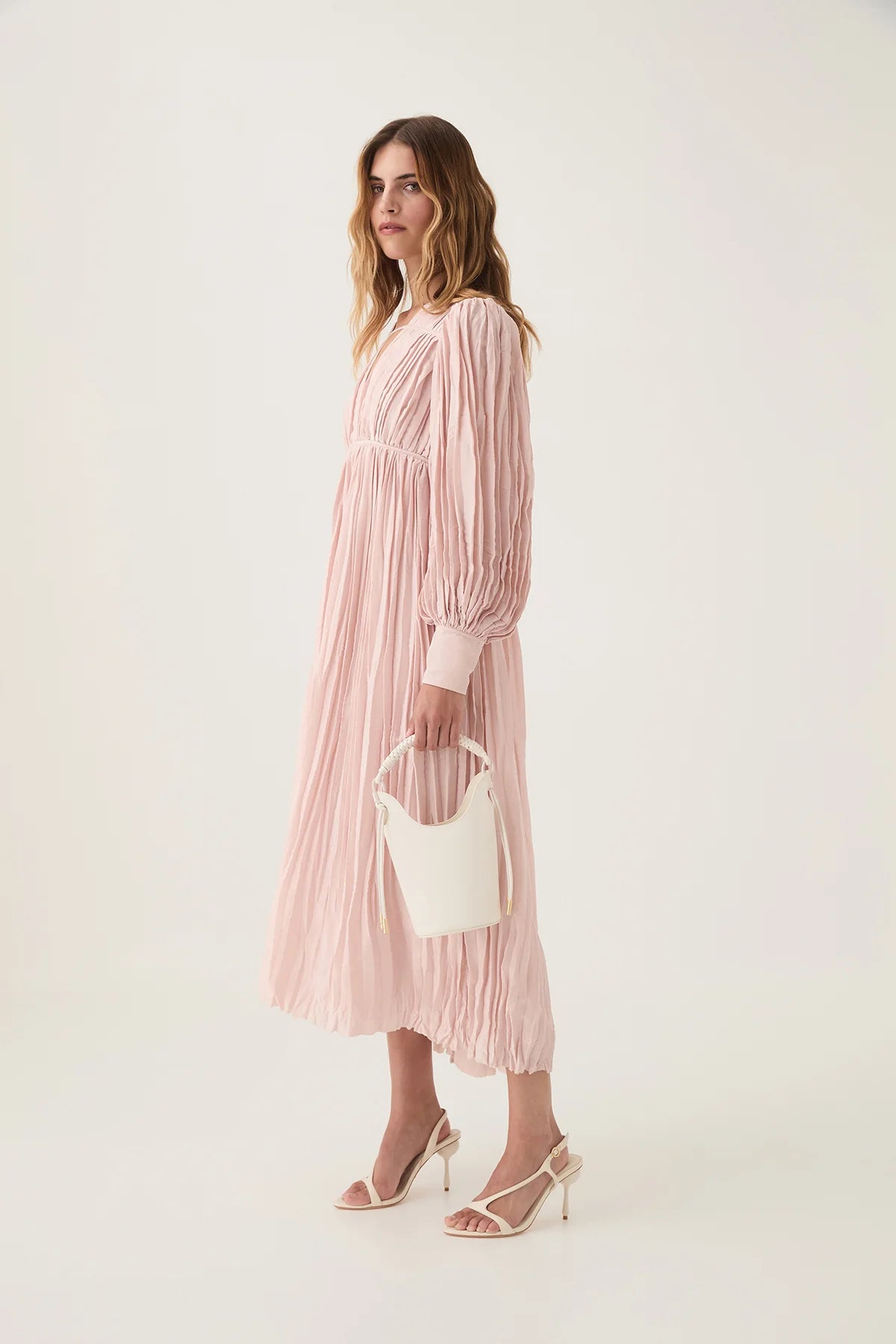 Aje Pleated Midi Dress - Size 10