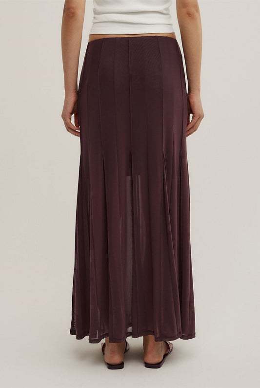 Witchery Panelled Mesh Skirt - Size 6
