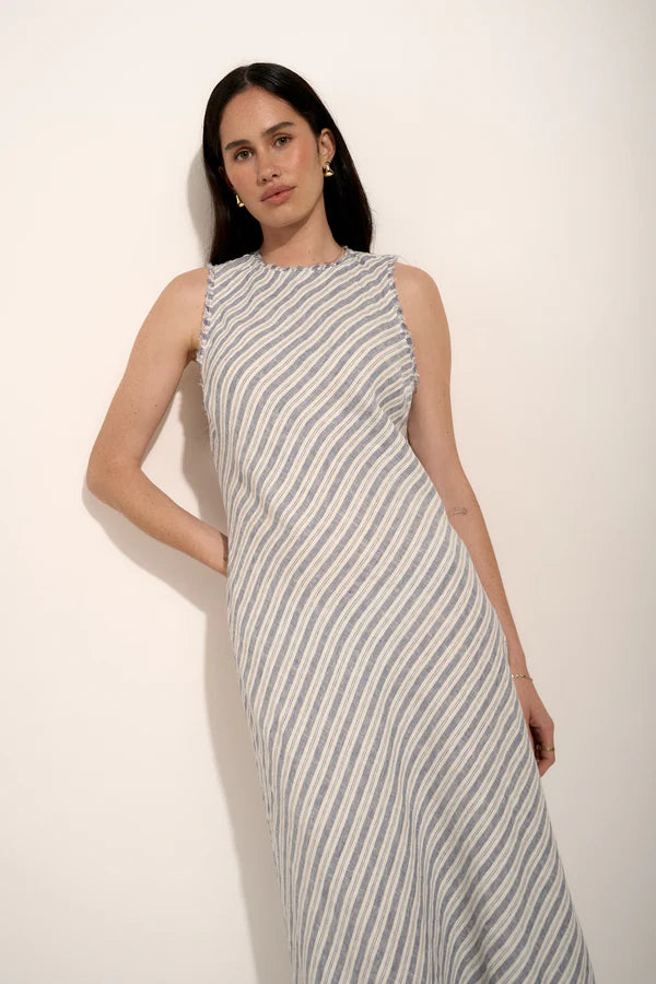 MAX Striped Maxi Dress - Size 16