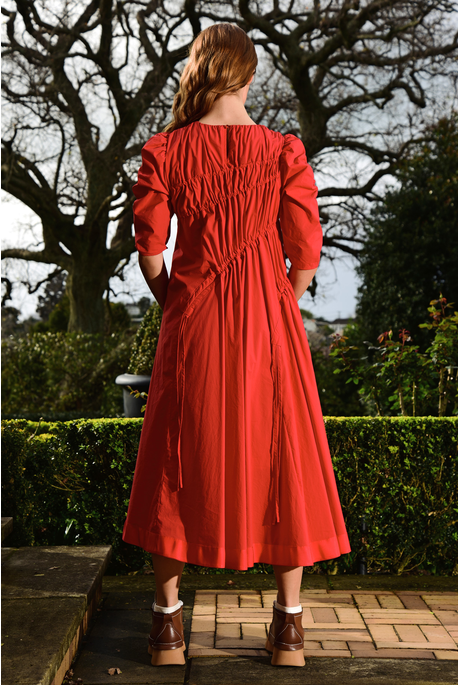 Trelise Cooper Red Midi Dress - Size 6