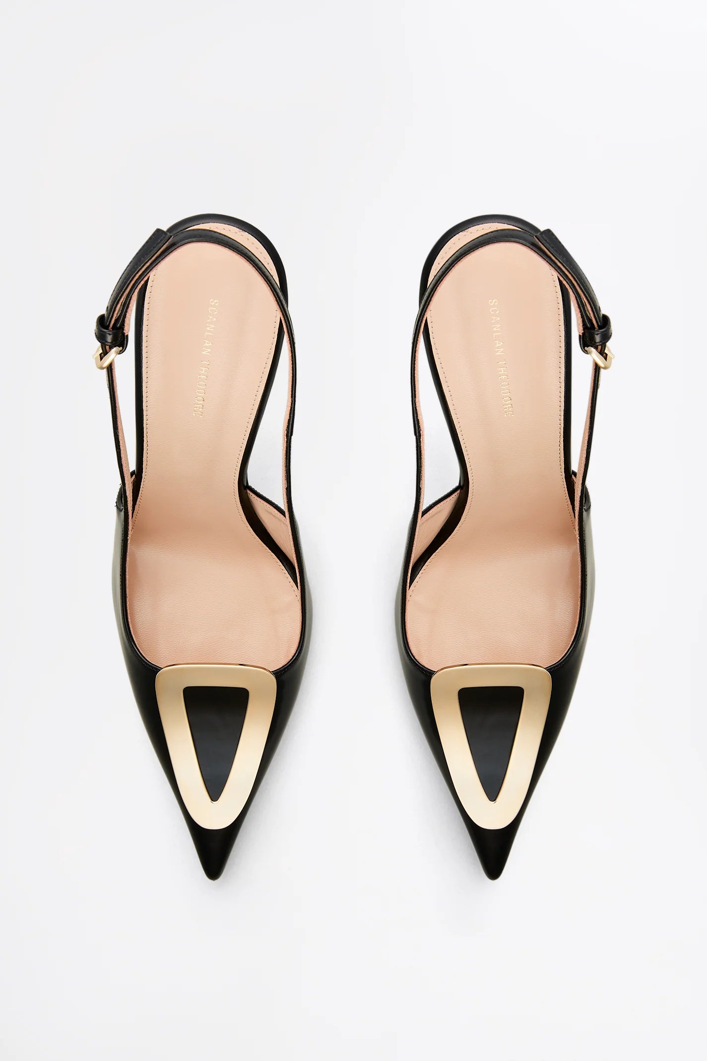 Scanlan Theodore Black Triangle Frame Slingback - Size 38