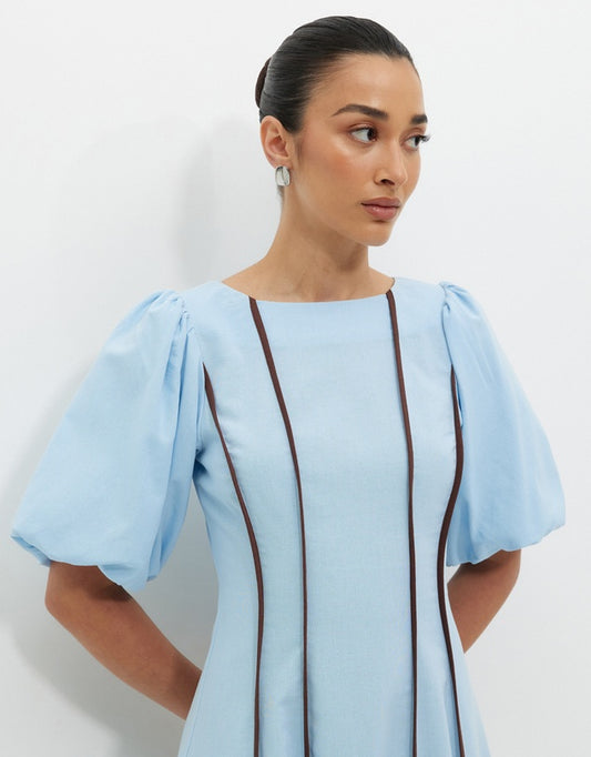 Calli Blue Oliviah Midi Dress - Sizes 6, 8, 10, 12, 14, 16 & 18 Available