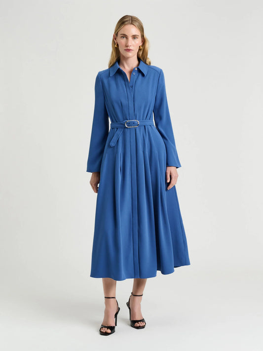 Veronika Maine Stretch Crepe Shirtdress - Sizes 6 & 14 Available