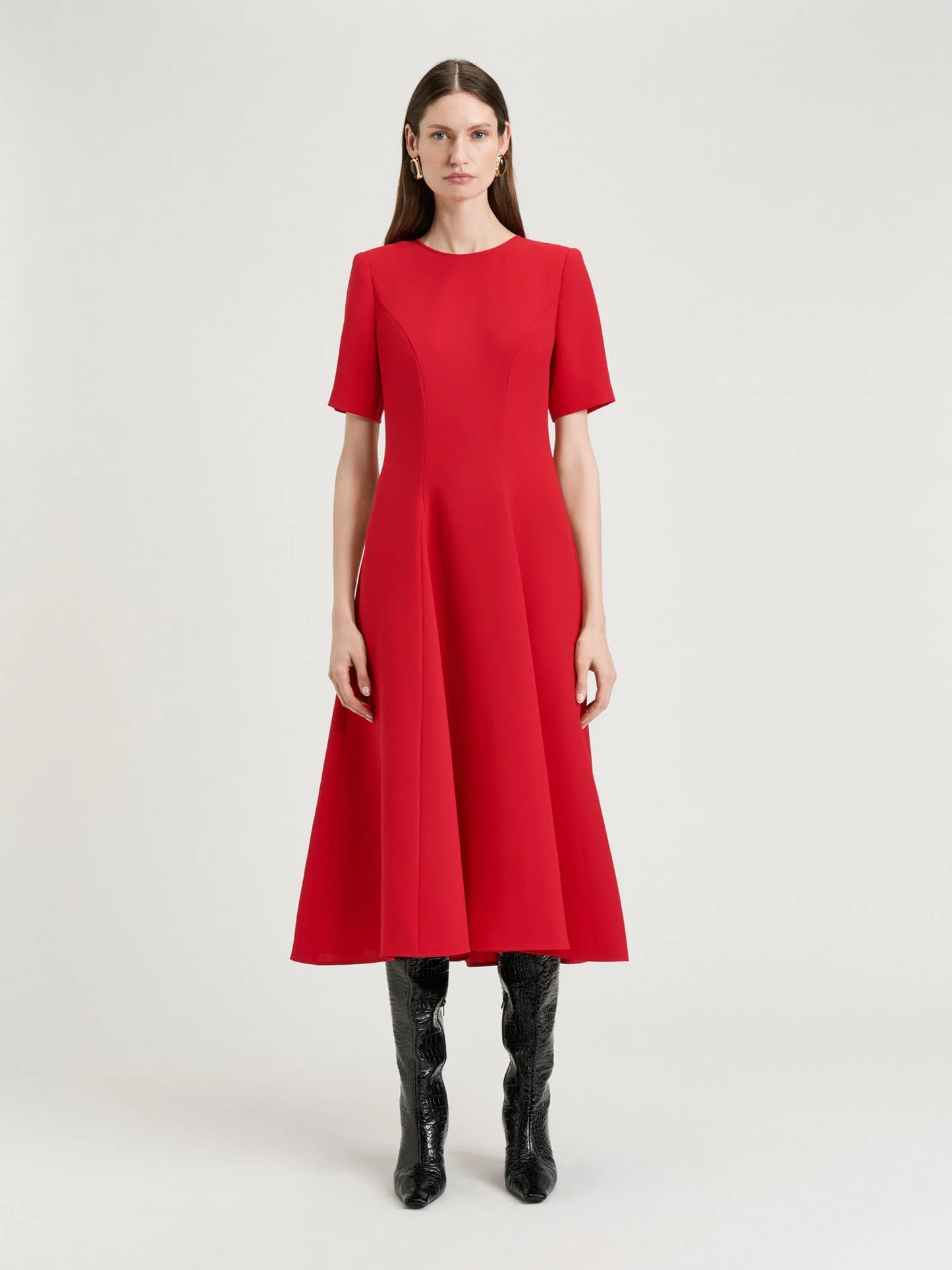 Veronika Maine Double Weave Midi Dress - Sizes 6, 8 & 16 Available