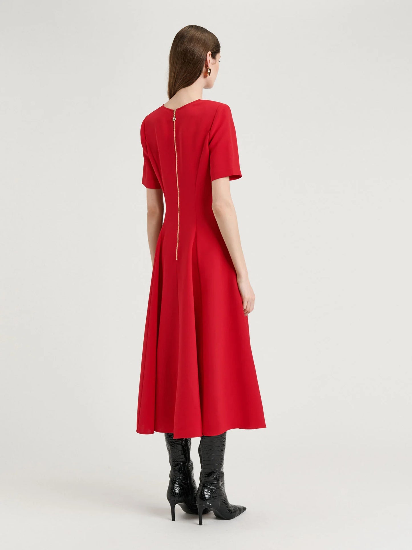 Veronika Maine Double Weave Midi Dress - Sizes 6, 8 & 16 Available