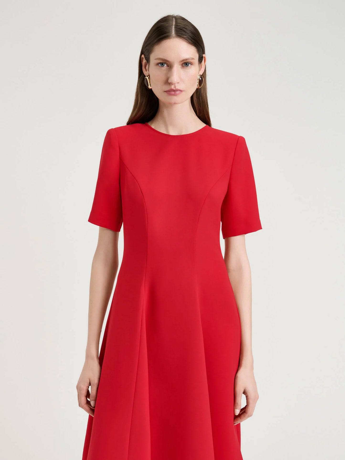 Veronika Maine Double Weave Midi Dress - Sizes 6, 8 & 16 Available