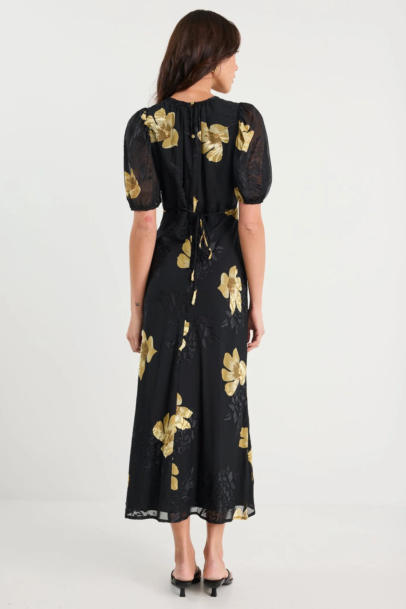 Georgia Zoe Floral Midi Dress - Size 12