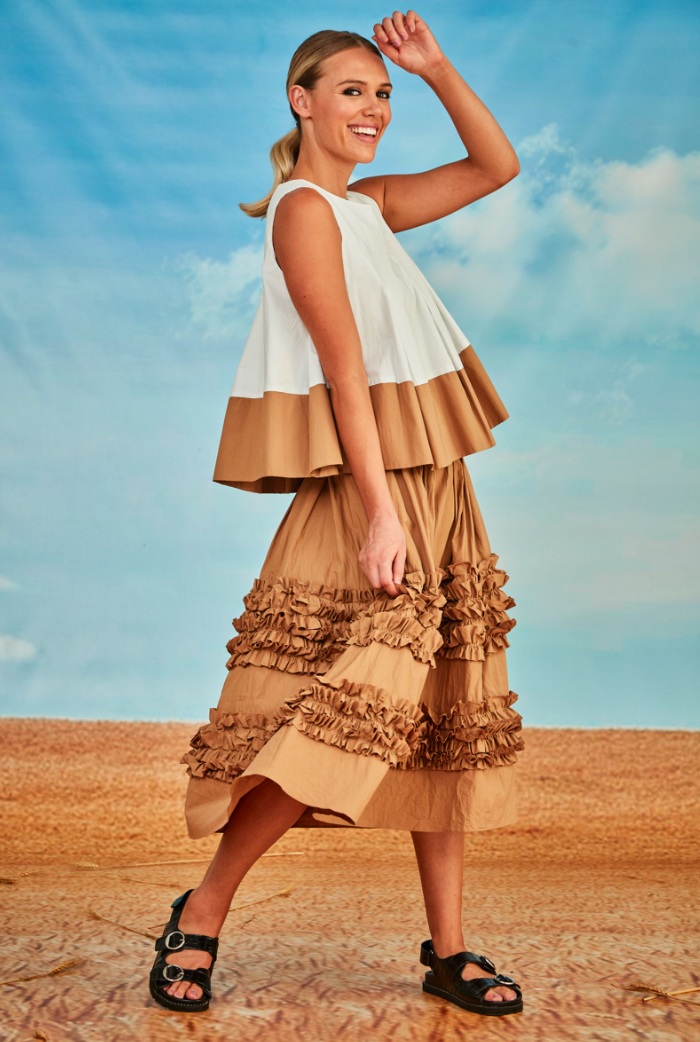 Trelise Cooper Double Scoop Top - Size 8