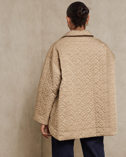 AERE Quilted Cloud Jacket - Size 14