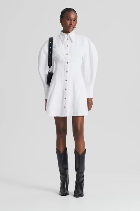 Scanlan Theodore Denim Cocoon Dress - Size 6