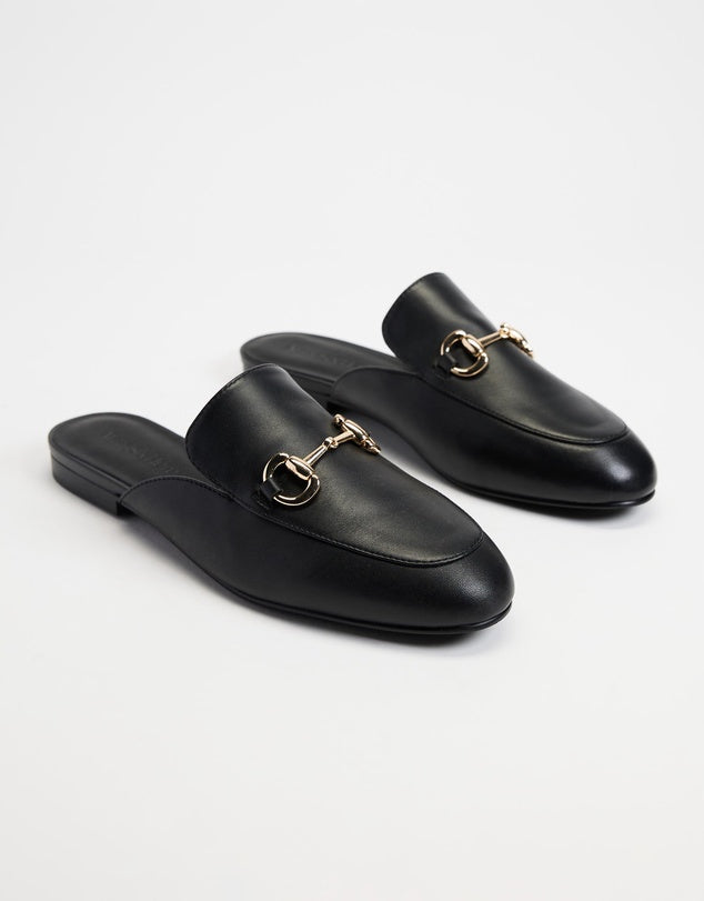Atmos&Here Leather Loafer Slides - Sizes 36, 37, 38, 39, & 40 Available