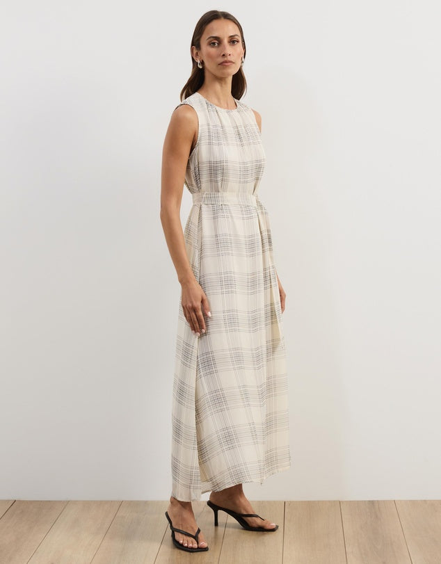 Atmos&Here Check Midi Dress - Sizes 6 - 18 Available