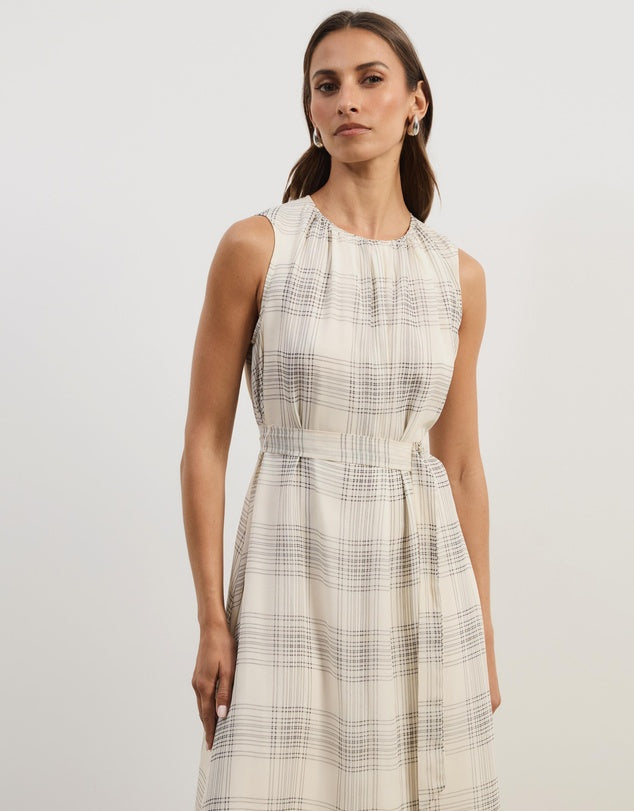 Atmos&Here Check Midi Dress - Sizes 6 - 18 Available