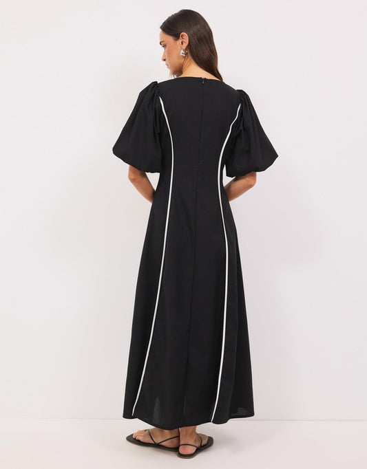 Calli Black Oliviah Midi Dress - Sizes 6, 10, 12, 14, 16 & 18 Available
