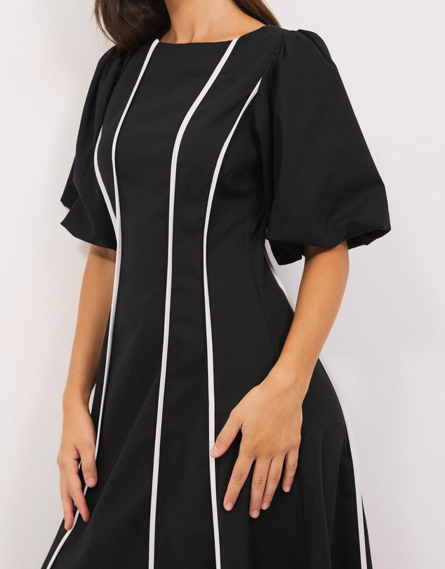 Calli Black Oliviah Midi Dress - Sizes 6, 10, 12, 14, 16 & 18 Available