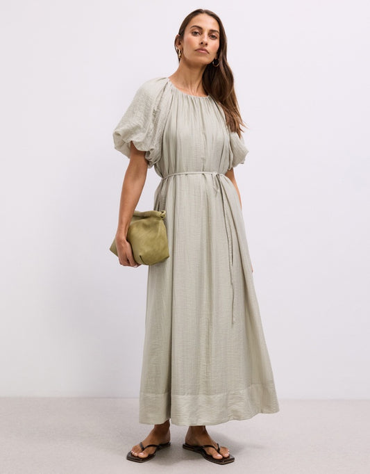 The Fated Puff Sleeve Midi Dress - Sizes 6, 8, 10, 12, 14, 16 & 18 Available
